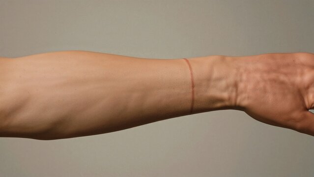 Elevated Blood Pressure with Noticeable Veins