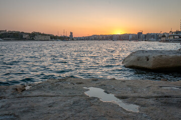 Views from the town of Sliema, Malta