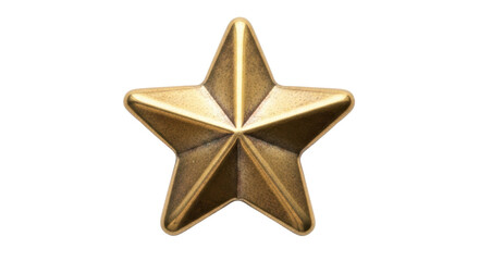 Fototapeta premium Isolated Bronze Star Shape