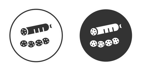 Salami icon clipart vector designs for graphic projects