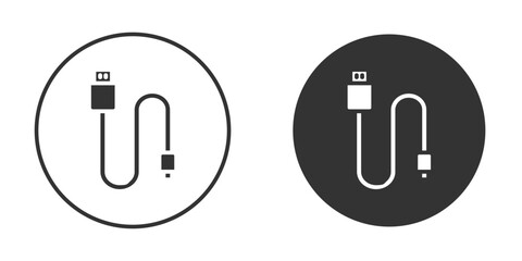 Phone cable icon clipart vector designs for graphic projects