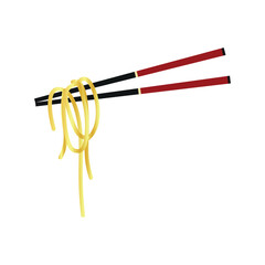 Chopstick With Noodles