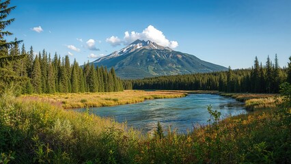 Stunning Alpine View in a Canadian Nature Reserve