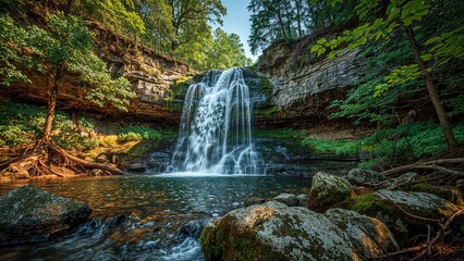 Obraz premium Cascades Found in the Upper Midwest