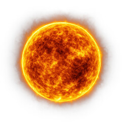 Realistic sun in the darkness of space,example of fusion reaction,Fireball Backgrounds Web graphics
