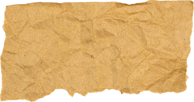 Crumpled brown paper texture background for creative design projects and rustic crafts