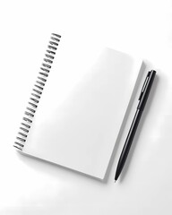 Book and pen on the table