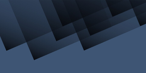 Modern black blue abstract background. Minimal. Color gradient. Dark. Web banner. Geometric shape. 3d effect. Lines stripes triangles.