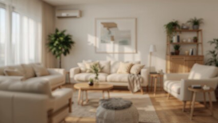 Blurred backdrop for a lounge area