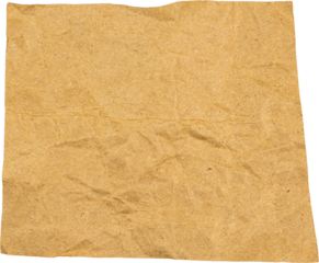 Crumpled brown paper texture background for gifts, crafts, and creative designs