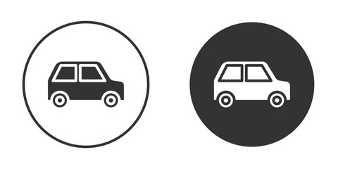 Compact car icon clipart vector designs for graphic projects
