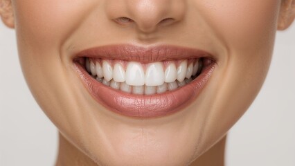 Obraz premium Dental smile transformation using ceramic veneers