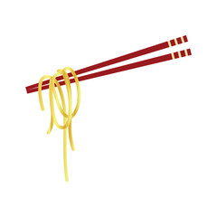 Chopstick With Noodles