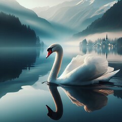 swan on the lake
