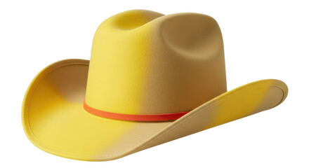 Isolated Yellow Cowboy Hat