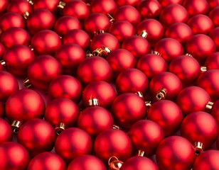 Red Christmas ornaments