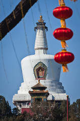 White Pagoda, Beihai Park in Beijing, China