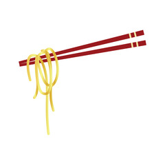 Chopstick With Noodles