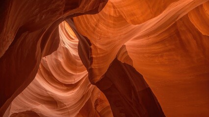 Inside the Narrow Passage of the Canyon Tunnel