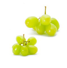 grapes on white background