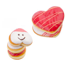 heart shaped donut