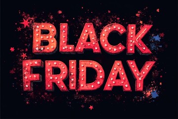 Black Friday background with inscription