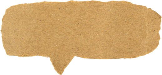 Brown speech bubble blank texture for creative designs and communication graphics transparent png
