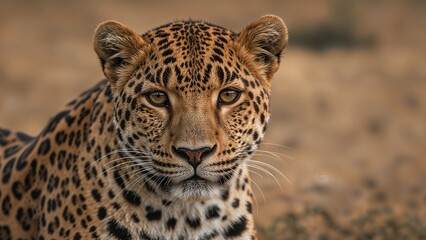 Fototapeta premium Wild Leopard Captured in a Nature Reserve