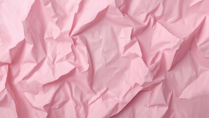 Wrinkled pink paper texture for backdrop