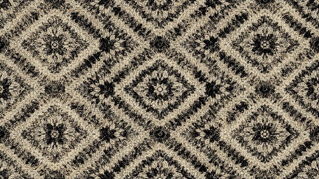 Continuous geometric pattern. Repetitive tile illustration. Sketchbook style design. Contemporary texture motif. Geometric art composition. Traditional pattern series. Shape geometry artwork.