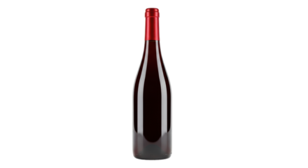 Isolated Red wine bottle