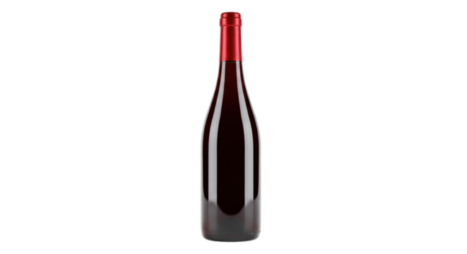 Isolated Red wine bottle