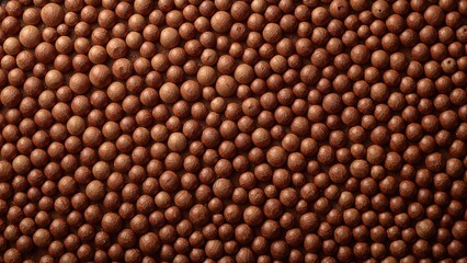 Abstract pattern of wooden beads for interior and texture backgrounds