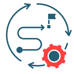 Recovery Roadmap  Icon Element For Design
