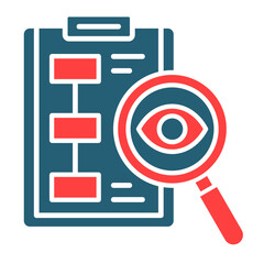 Plan Review  Icon Element For Design
