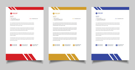 Modern business letterhead templates