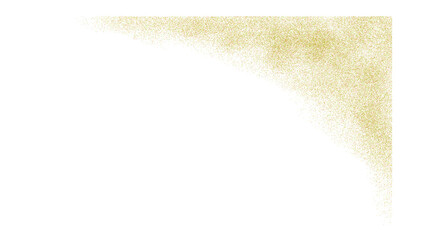 Abstract Gold Gradient Corner on Black Background