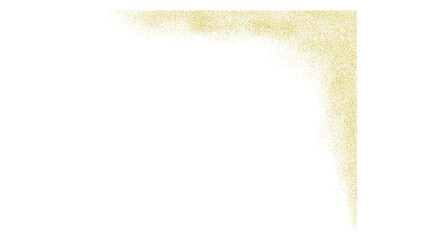 Abstract Gold Gradient Corner on Black Background
