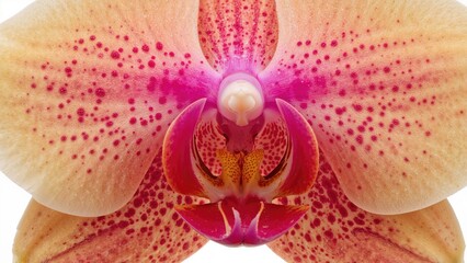 Macro photography showcasing a colorful exotic flower