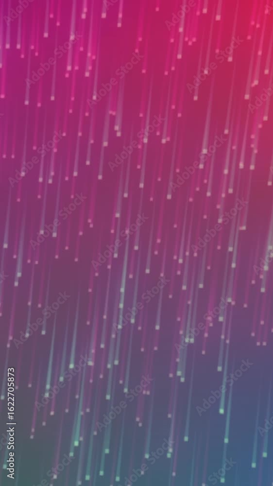 Poster animation of multiple light trails moving in hypnotic motion background