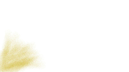 Abstract Gold Gradient Corner on Black Background