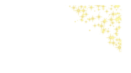 Golden Star Sparkle Corner Graphic transparent background