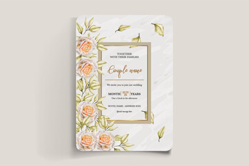 BRIDAL SHOWER FLORAL INVITATION TEMPLATE