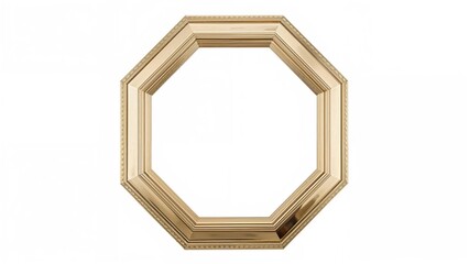 Isolated octagon shape with a white background