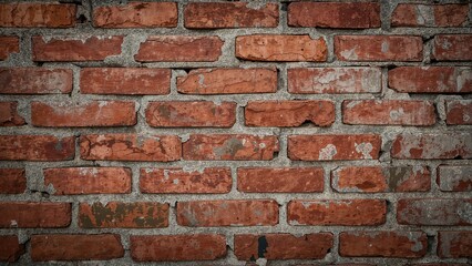 Fototapeta premium Historic brick facade for background use, texture, town, building, patterns, architecture, surface, color, wallpaper, ruby