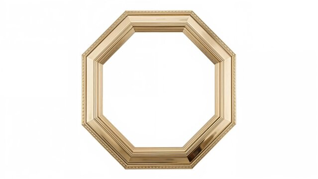 Isolated octagon shape with a white background