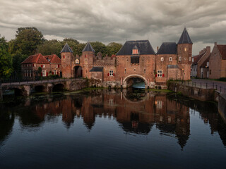 Medieval Koppelpoort Gate in Amersfoort, Netherlands