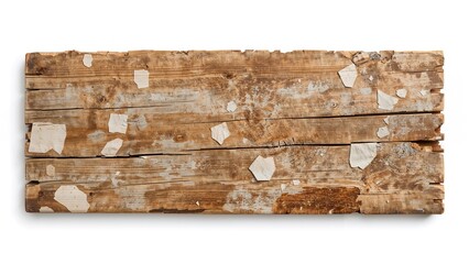 Vintage distressed sign against a white background