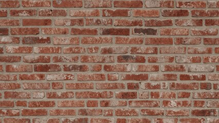 Fototapeta premium Aged red brick masonry background