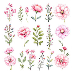 Pastel Perfection Watercolor Floral Composition Capture The Beauty Of Spring With Watercolor Florals Charming Watercolor Bouquet For Summer Celebrations